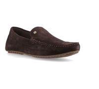 Hush Puppies Ralph Suede Leder Herren Braune Slipper - EUR 47