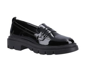 Hush Puppies Reece Leder Damen Schwarz Loafers EU 36 / UK 3