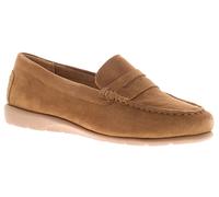 Hush Puppies Shelby Suede Damen Wildleder Schlupfschuhe In Tan EU 40,5 / UK 7
