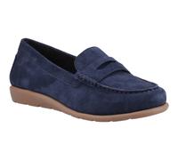 Hush Puppies Shelby Wildleder Damen Mokassins Navy EU 42 / UK 8