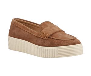 Hush Puppies Tamara Wildleder Damen Mokassins in Tan EU 40,5 / UK 7