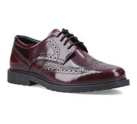 Hush Puppies Verity Hi-Shine Leder Damen Bordeaux Brogues Schuhe, dunkelrot, 37 EU