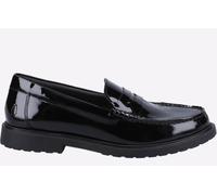 Hush Puppies Verity Slip On Leder-Damen-Patent-Loafer In Schwarz EU 40,5 / UK 7