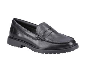 Hush Puppies Verity Slip On Leder Damen Schwarz Loafers EU 36 / UK 3