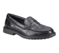 Hush Puppies Verity Slip On Leder Damen Schwarz Loafers EU 38 / UK 5