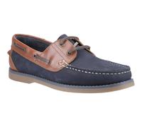 Hush Puppies Wilson Leder Herren Bootsschuhe Navy/Tan EU 47.5 / UK 12