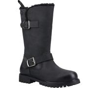 Hush Puppies Winnie Leder Damen Schwarz Stiefel EU 36 / UK 3