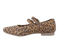 Hush Puppies Nancy Mary Jane Leder Damen Leopard Ballerinas EU 37 / UK 4