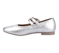 Hush Puppies Nancy Mary Jane Leder Damen Silber Ballerinas EU 38 / UK 5