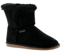 Hush Puppies Womens Stiefel Ashleigh Leder Slip On schwarz EU 38 / UK 5