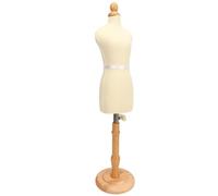 HUSHUI Mini-Puppenmodell, Kleiderform, Verstellbar, Professionell, Weiblich, Flexibel, Nähen für Schneider, Beechwood Canvas, Edelstahl, Schaufensterpuppe (Stil 1)