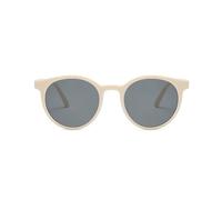 HUSHUI Runde Sonnenbrille, Stilvolles Design, UV-blockierende Graue Linse, Retro-Mode-Sonnenbrille für Outdoor-Aktivitäten, Unisex, Kunstharz, Kunststoff (Schwarzer Rahmen, graue Linse)