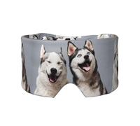 Husky-Druck, Vollständige Augenabdeckungen, lichtblockierende Augenmaske, Schlafaugen- und Ohrenschützer