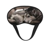 Husky-Hund,Vollständige Augenabdeckungen, lichtundurchlässige Schlafmasken, Verdunkelungs-Augenschützer
