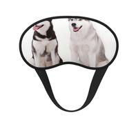 Husky-Hunde-Druck,Vollständige Augenabdeckungen, lichtundurchlässige Schlafmasken, Verdunkelungs-Augenschützer
