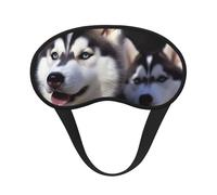 Husky Hunde-Schlafmaske für Seitenschläfer, verdunkelnde Augenmaske für Damen und Herren, Nulldruck-Schlafmasken, weiche, atmungsaktive Augenabdeckung, bequeme Augenbinde, Lidschatten für Nachtschlaf
