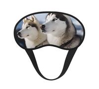 Husky Hunde-Schlafmaske für Seitenschläfer, Verdunkelungs-Augenmaske für Damen und Herren, Nulldruck-Schlafmasken, weiche, atmungsaktive Augenabdeckung, bequeme Augenbinde, Lidschatten für Nachtschlaf