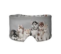 Husky Huskie Hunde, Vollständige Augenabdeckungen, lichtblockierende Augenmaske, Schlafaugen- und Ohrenschützer