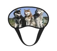 Husky Huskie Hunde,Vollständige Augenabdeckungen, lichtundurchlässige Schlafmasken, Verdunkelungs-Augenschützer
