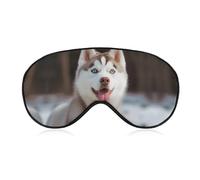 Husky Schlafmaske für Hunde, weich, bequem, Augenmaske mit verstellbarem Riemen, Augenabdeckung, Augenschutz für Männer und Frauen, Arbeit, Reisen