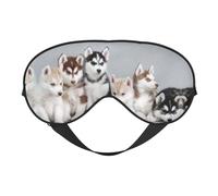 Husky Schlafmaske für Welpen, glatt und weich, verstellbar, für Ruhe und Reise