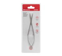 Husqvarna Viking gebogene Pinzettenschere (11,4 cm/ 4,5"/ silbergrau-matt)