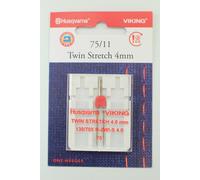 Husqvarna Zwillingsnadel Stretch 4,0mm 130/705 H-ZWI-E, 1 Stück Stärke 75