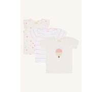 Hust & Claire Alda-T-Shirt 3-pack - 68 / 95% Baumwolle 5% Elastane / White