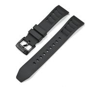 HUTBUVEAW 22-mm-Fluorkautschuk-Uhrenarmband for Omega, Casio, Tissot, Le Lock und Seiko - Sportuhrenarmband mit Schnellverschluss(Black01,20mm)