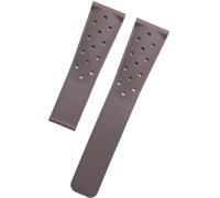 HUTBUVEAW 22-mm-Kautschukarmband for TAG Heuer F1 CAZ201 WAZ2113 CAZ1010 Uhren - Atmungsaktives, weiches Silikonarmband mit Faltschließe(Brown,22mm silver clasp)