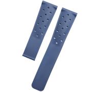 HUTBUVEAW 22-mm-Kautschukarmband for TAG Heuer F1 CAZ201 WAZ2113 CAZ1010 Uhren - Atmungsaktives, weiches Silikonarmband mit Faltschließe(Dark blue,22mm no clasp)
