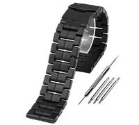 HUTBUVEAW 23 mm Kunststoff-Stahl-Armband, leichtes Carbonfaser-Armband for Luminox 3080, 3150, 3051, Sport-Mann-Schwarz-Armband, Schwarz(Black Black Buckle)