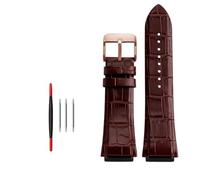 HUTBUVEAW Echtes Rindslederarmband for Guess W0247G3 W0040G7/0040G3 Uhrenarmband mit Bandanstoß, 22 mm, blau, schwarz, braun(Brown rose gold)