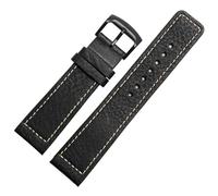 HUTBUVEAW Echtleder-Uhrenarmband for Citizen Sao Orange Eco-Drive Herren Bm7395 BM8475-26E 00f00x Wasserdichtes Armband 22 mm Armband(Black bk,20mm)