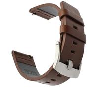 HUTBUVEAW Italien Öl Leder Armband for Diesel for Fossil for Timex for Armani for DW Quick Release Uhr Band Handgelenk Strap 18mm 20mm 22mm 24mm(Coffee SI,20mm)