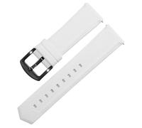 HUTBUVEAW Kautschuk-Uhrenarmband for Tag Heuer und Seiko, 18 mm, 20 mm, 22 mm, 24 mm, Schwarz, Blau, Orange, for alle Marken(White black clasp,26mm)