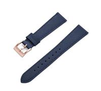 HUTBUVEAW Schnellverschluss-Business-Vintage-Uhrenarmband aus genähtem Leder, 18 mm, 19 mm, 20 mm, 21 mm, 22 mm, 23 mm, 24 mm, for traditionelle Uhren(Blue4,18mm)