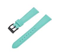 HUTBUVEAW Schnellverschluss-Business-Vintage-Uhrenarmband aus genähtem Leder, 18 mm, 19 mm, 20 mm, 21 mm, 22 mm, 23 mm, 24 mm, for traditionelle Uhren(Sky Blue2,22mm)