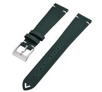 HUTBUVEAW Schnellverschluss-Leder-Uhrenarmband for 18 mm, 20 mm, 22 mm Uhrenarmbänder, Lederarmband for Herren und Damen, for verschiedene Uhrenmarken(Green,20mm)