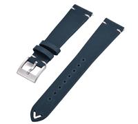 HUTBUVEAW Schnellverschluss-Leder-Uhrenarmband for 18 mm, 20 mm, 22 mm Uhrenarmbänder, Lederarmband for Herren und Damen, for verschiedene Uhrenmarken(Blue,22mm)