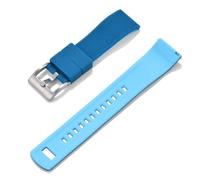 HUTBUVEAW Uhrenarmband, Schnellverschluss, Gummi-Silikon-Uhrenarmband, 20 mm, Uhrenarmband, Ersatzarmband(Sapphire Blue 1)
