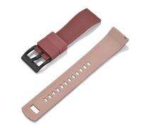 HUTBUVEAW Uhrenarmband, Schnellverschluss, Gummi-Silikon-Uhrenarmband, 20 mm, Uhrenarmband, Ersatzarmband(Coffee khaki 2)