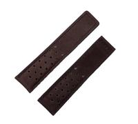 HUTBUVEAW Wildleder-Uhrenarmband for TAG Heuer MONACO Uhren, Schwarz, Braun, Blau, 20 mm, 22 mm, 24 mm, Rindsleder(Brown no clasp,22mm)