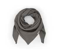 hutch&putch Musselin-Halstuch Baby 45cmx45cm Anthrazit - Dreieckstuch Baby aus Bio Baumwolle - Schal für Babys - weiches, saugfähiges Baby Halstuch für Junge & Mädchen - Geschenkidee