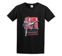 HUTING Assassin's Creed Odyssey Kassandra Spartan Warrior Soldier Armor Mens 100% Cotton Tshirt Size M