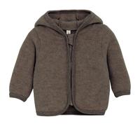 Huttelihut - Baby's Jacket Bear Ears Wool Fleece - Merinojacke, Gr. 56, braun (BrownMelange)