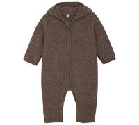 Huttelihut - Baby's Pram Suit Wool Fleece - Overall, Gr. 56, braun (BrownMelange)