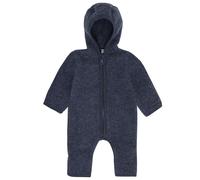 Huttelihut - Baby's Pram Suit Wool Fleece - Overall, Gr. 62, blau (OmbreBlueMelange)