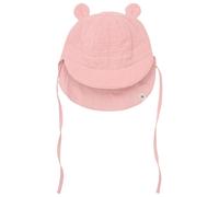 Huttelihut - Kid's Summer Hat Bear Ears Muslin - Hut, Gr. 48 cm 50/56, rosa (AshRose)