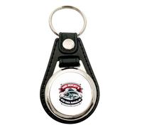 Huuraa Anhänger Mir reichts's ich geh angeln Fisch Geschenk Metall mit Kunstleder Einkaufswagenlöser Mir reichts's ich geh angeln Präsent